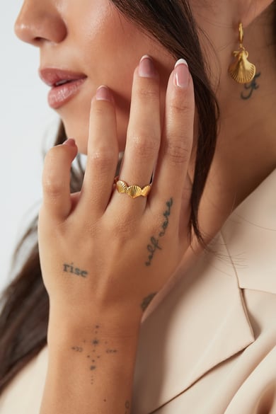 Ring sea shell lover - Silver Color color h5 Picture2
