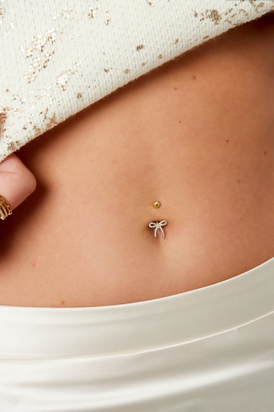 Bauchnabelpiercing Schleife Twilight  Bild2