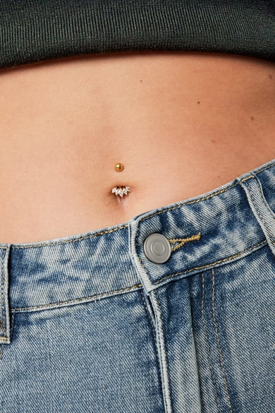 Piercing all'ombelico twinkle belly - Colore argento h5 Immagine2