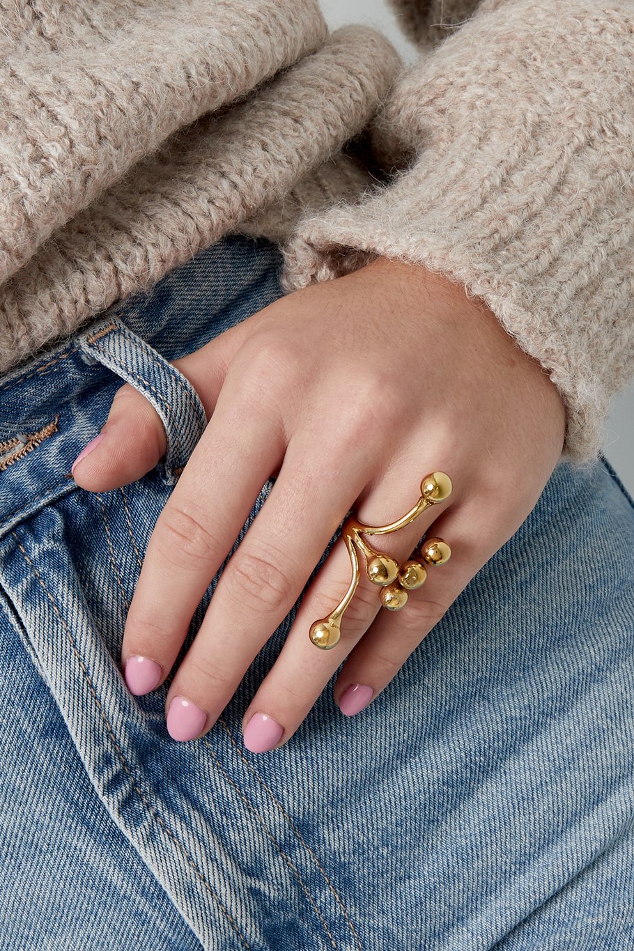 Dotty Glam-Ohrring – Silber Bild2
