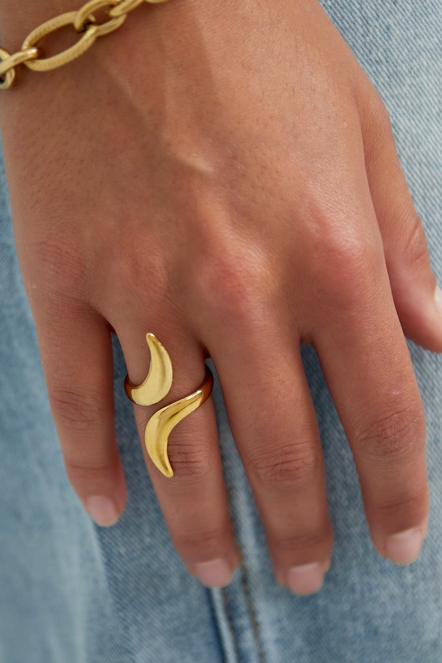 Eleganter Swirl Ring  Bild2
