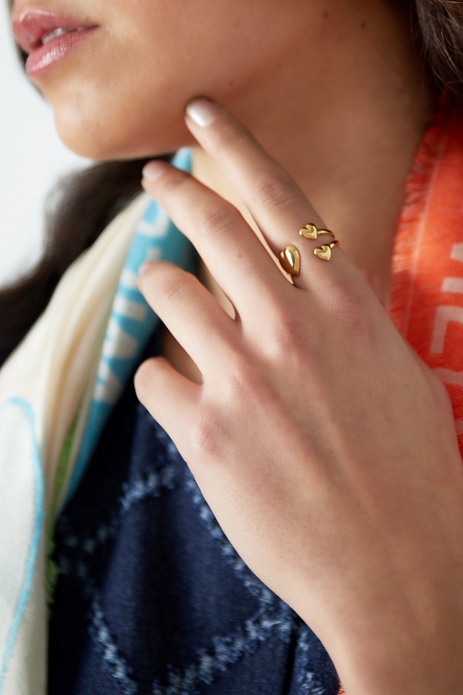 heart trio ring Afbeelding2