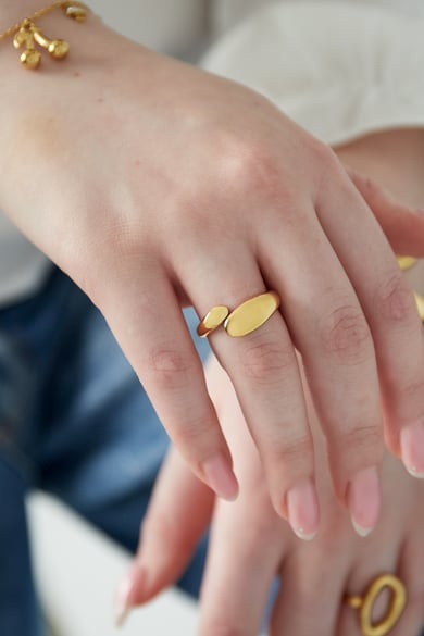 Simple Ring - Gold color h5 Picture2