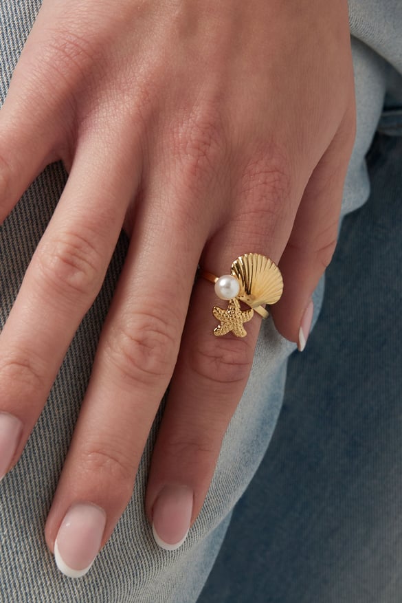 Ring sea side - Goud kleur 2