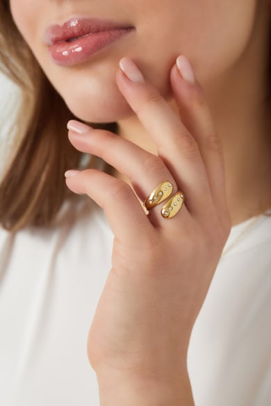 Sanft leuchtender Ring - Goldfarben h5 Bild2