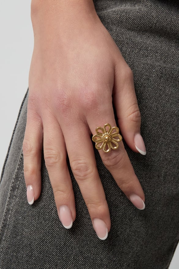 Ring Happy Flower - Goldfarben 2