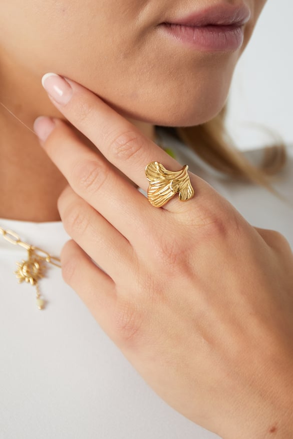 bague flora - couleur or 2