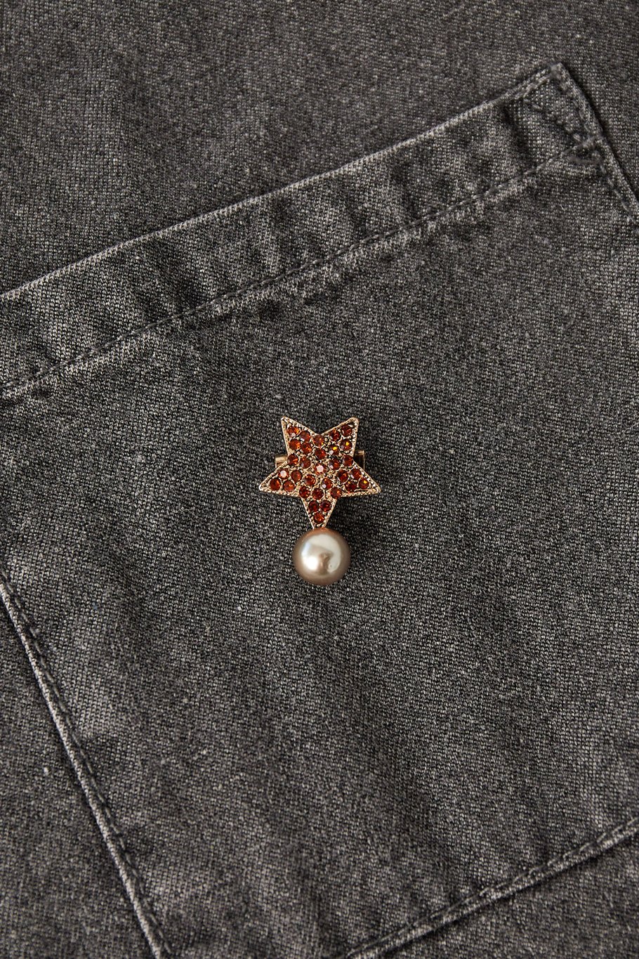Shining star brooch - Wine red h5Picture2