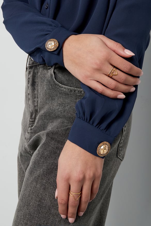 Cufflinks oval darling - Champagne