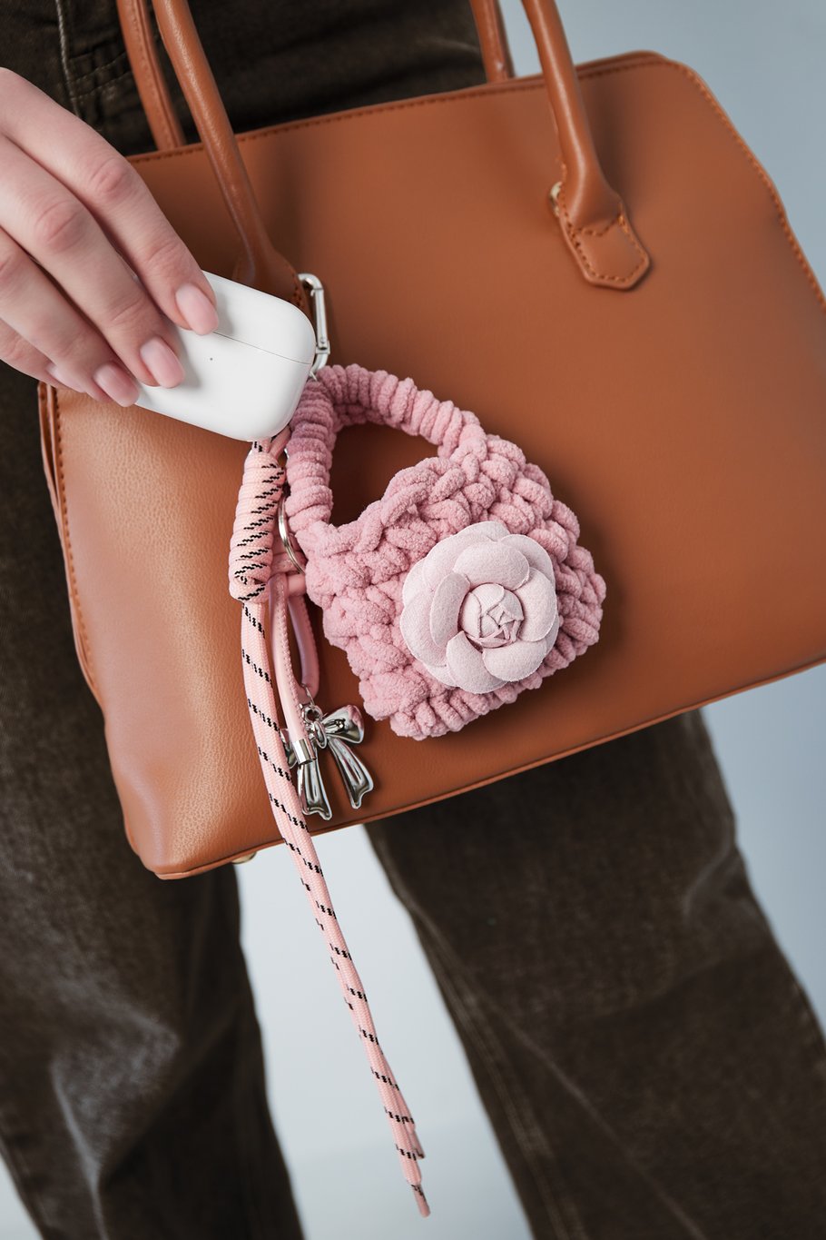 Accessoire Anhänger Blume - Rosa Bild2