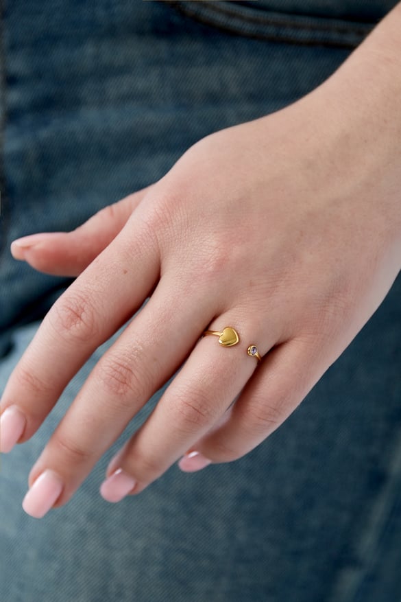 Anello con pietra portafortuna 2