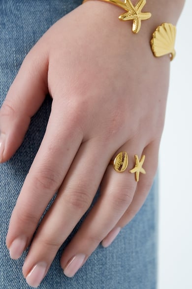 anello summer vibe - colore oro h5 Immagine2