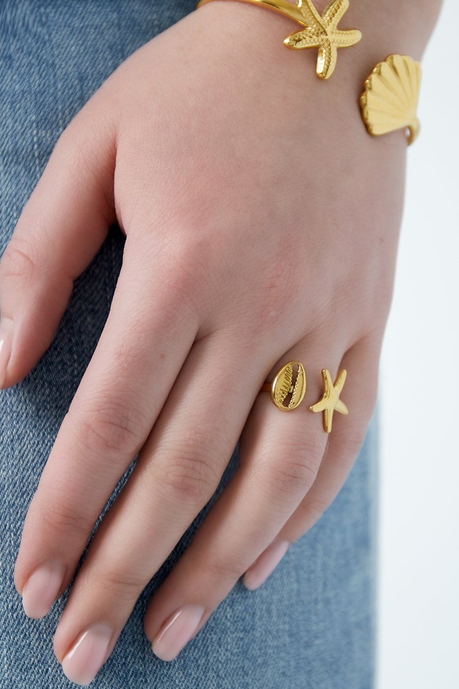 anello summer vibe - colore oro Immagine2