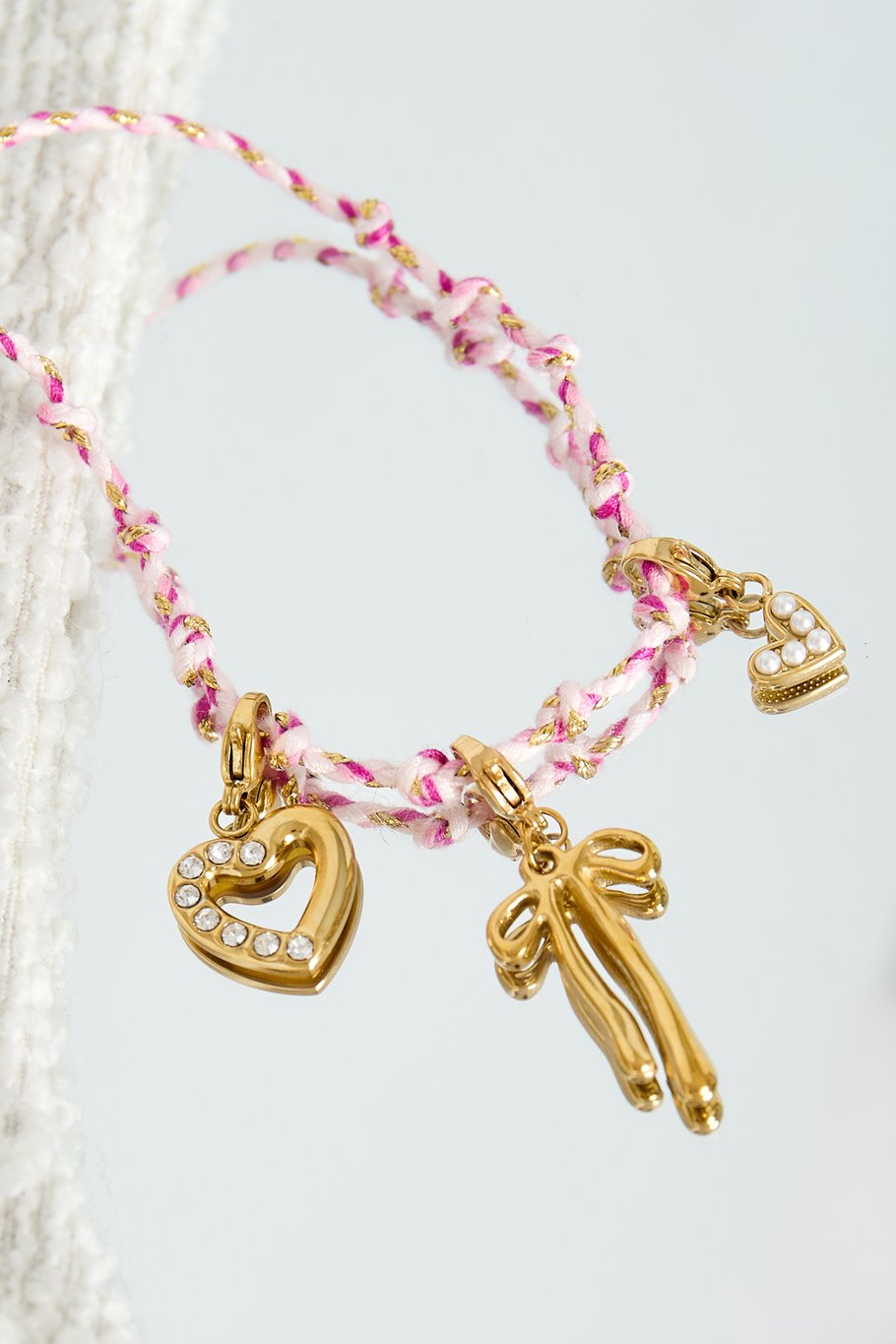 Bijoux en acier inoxydable, breloques en forme de cœur, style décontracté et quotidien Image2