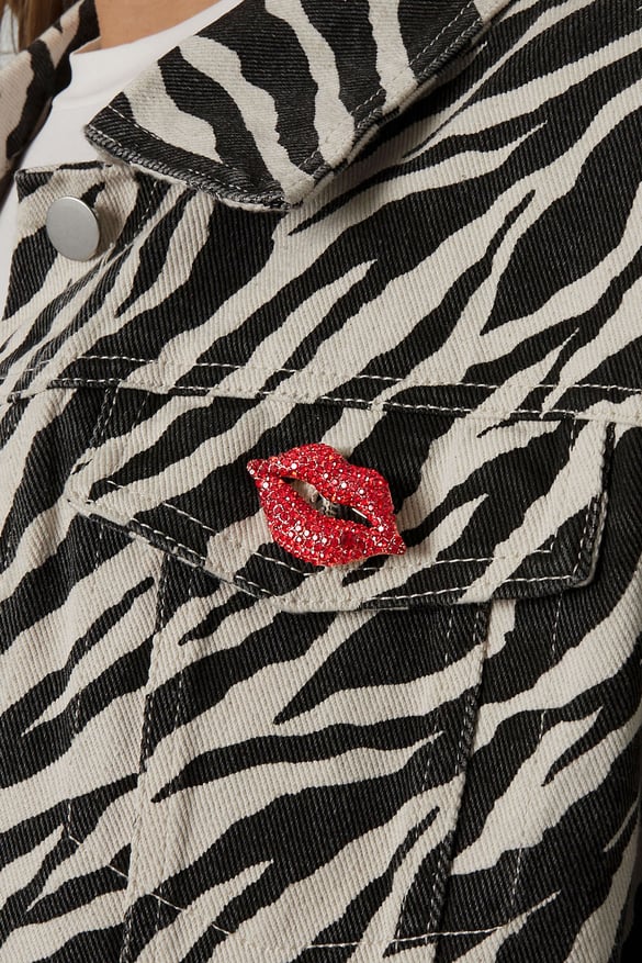 Lips brooch 2
