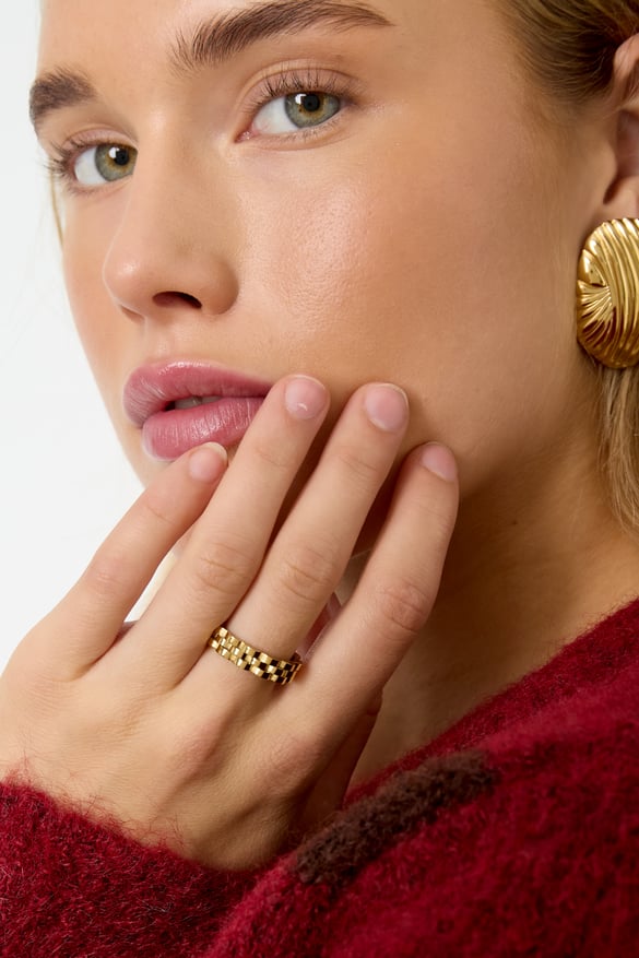Stainless Steel Minimalist Rings irregular shape Simple Daily Simple Series Women's jewelry