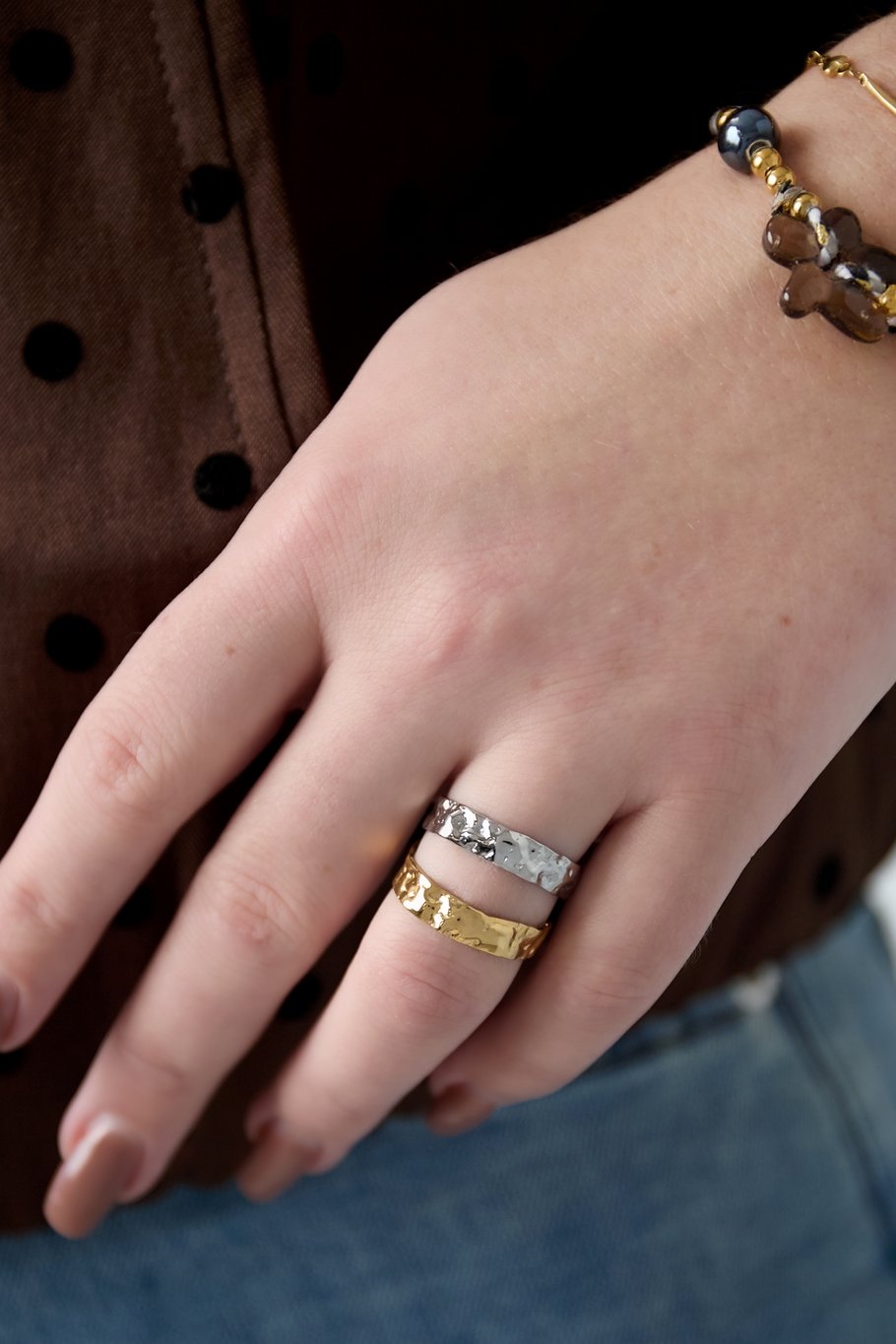 Textured double ring h5Picture2