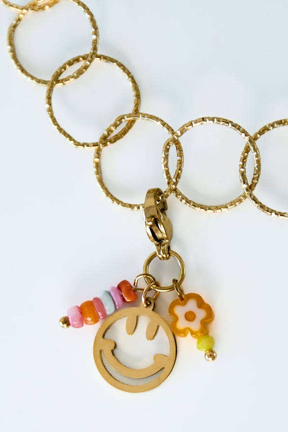 Happy smiley jewelry charm 2