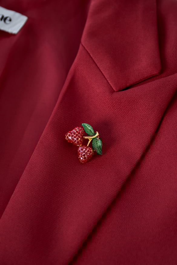 Cherry brooch
