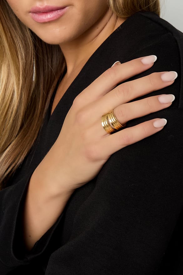 Multi-layered ring one size