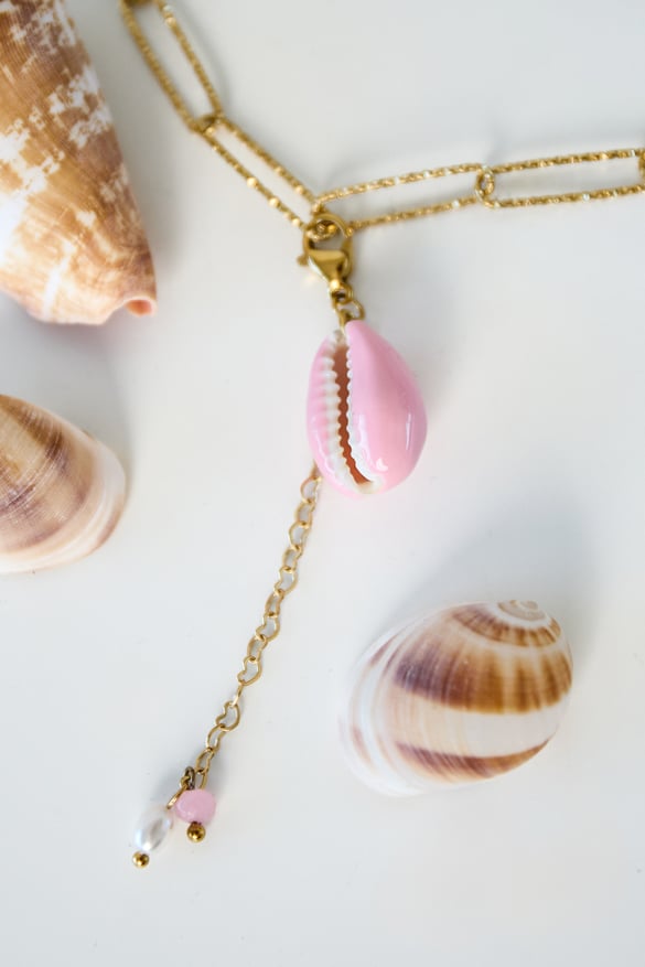 Love shell jewelry charm