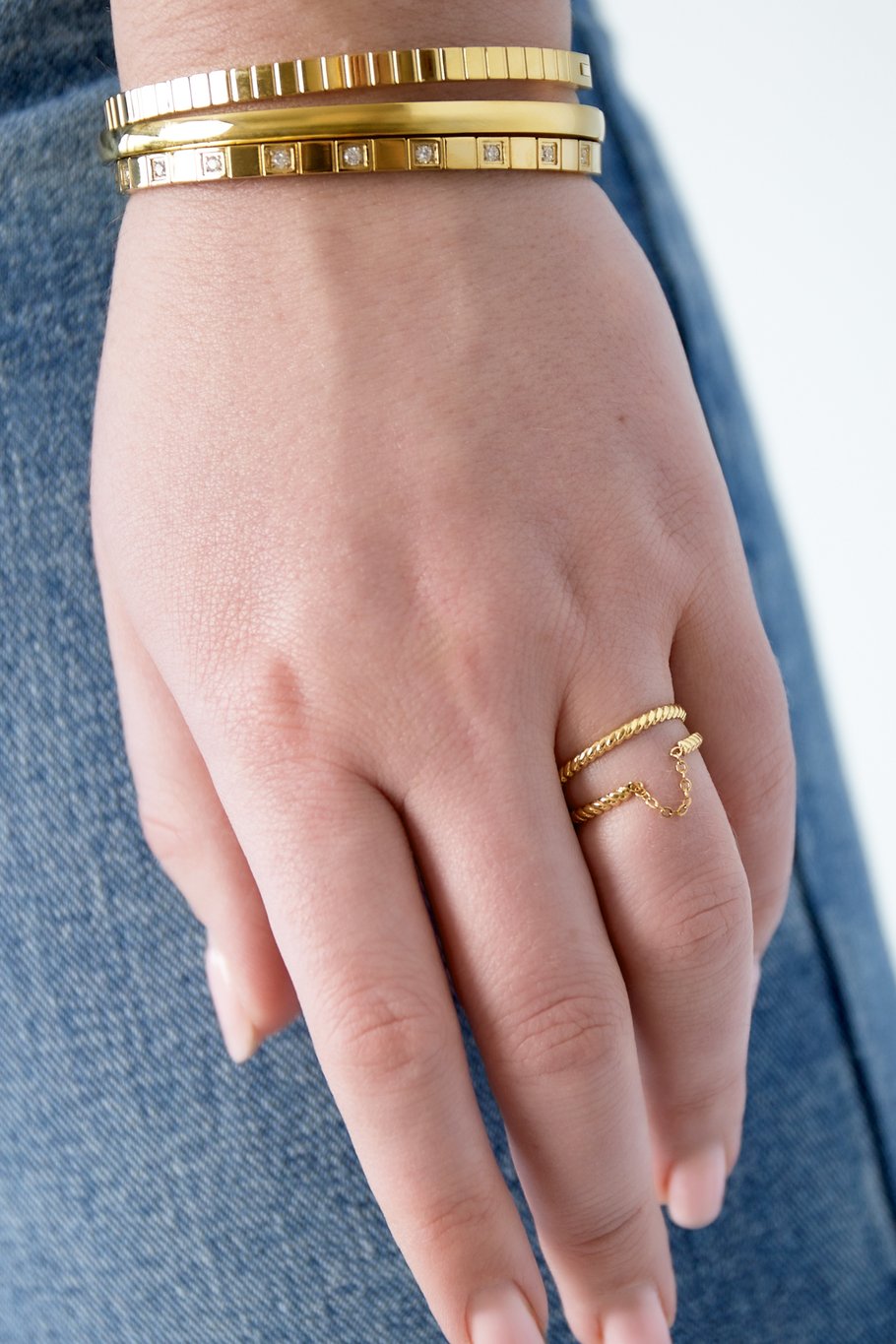 Twist &amp; Tangle Ring - Goldfarben Bild2