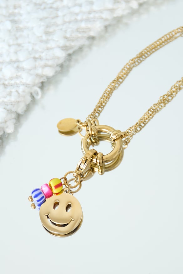 Colored smiley jewelry charm 2