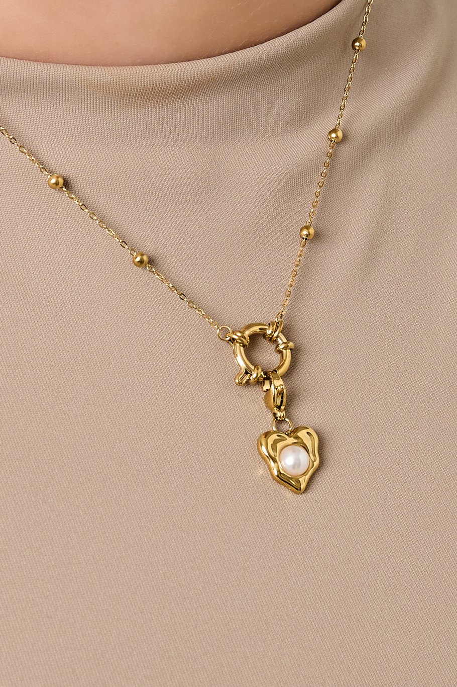 Pearl heart jewelry charm Picture2