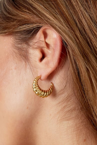Pendientes croissant - Color dorado h5 Imagen3