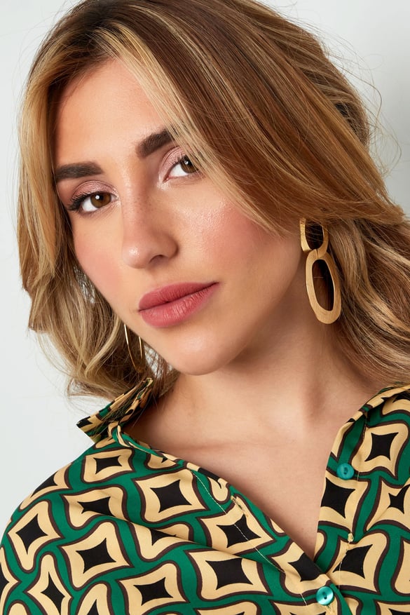 Boucles d'oreilles lien - argent Acier Inoxydable