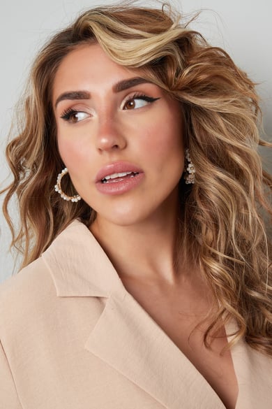 Orecchini fiori - arancio/marrone Metallo h5 Immagine2