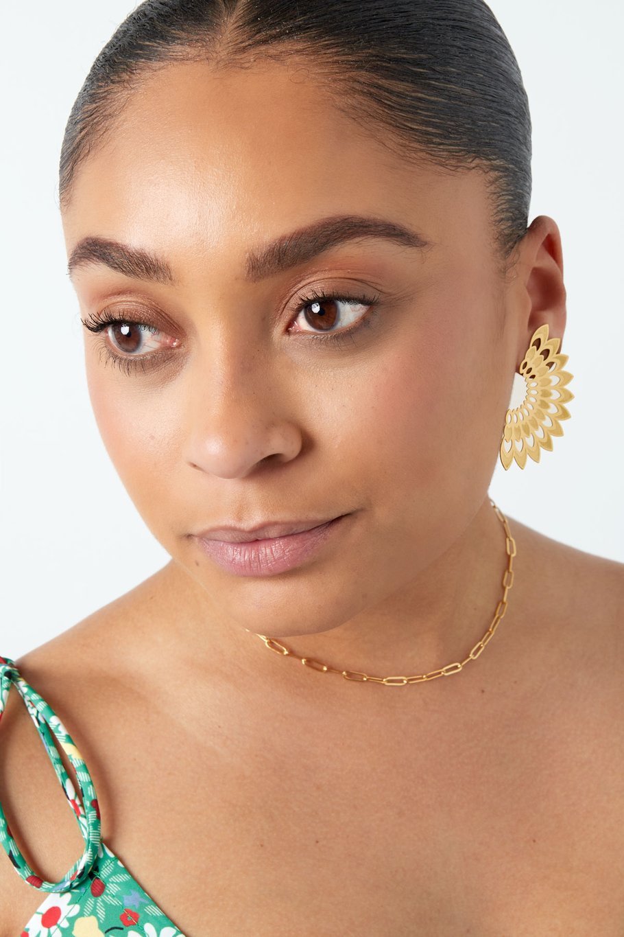 Ear stud statement allegro - rame argento h5Immagine2