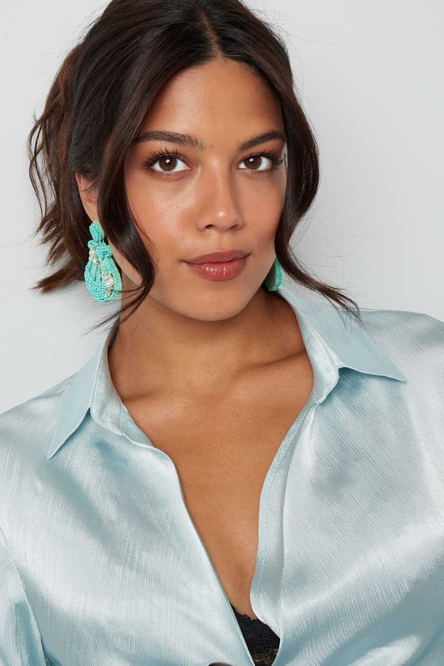 Boucles d'oreilles coquillage - turquoise Image2
