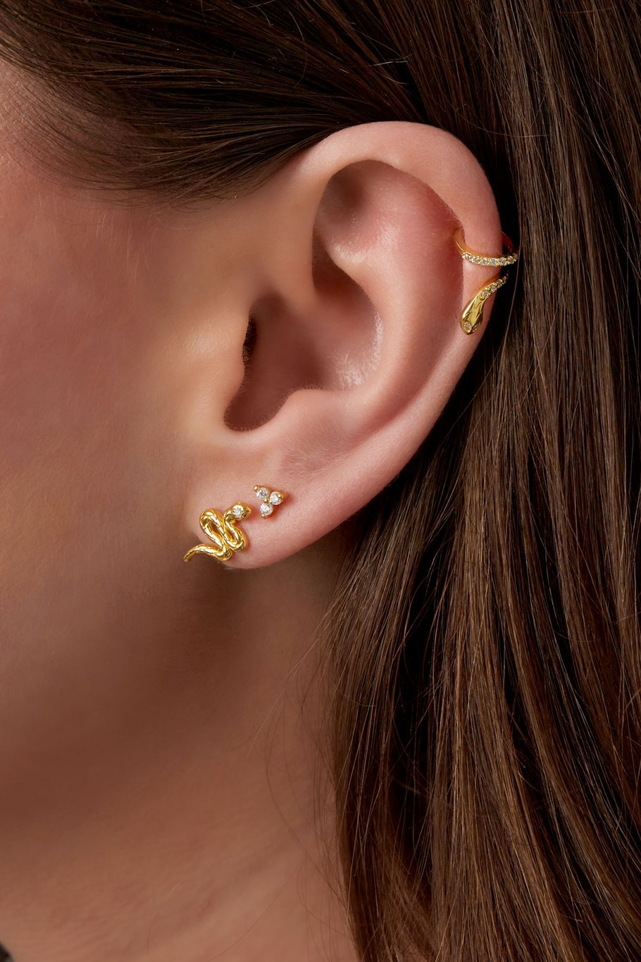 Oorbelknopjes triple - 925 zilver Afbeelding3