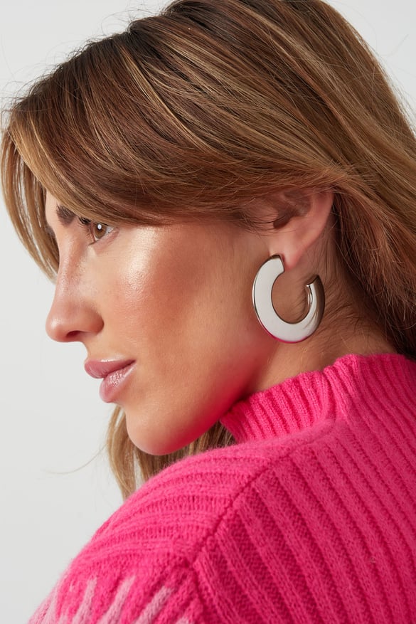 Boucles d'oreilles cercle épais - doré