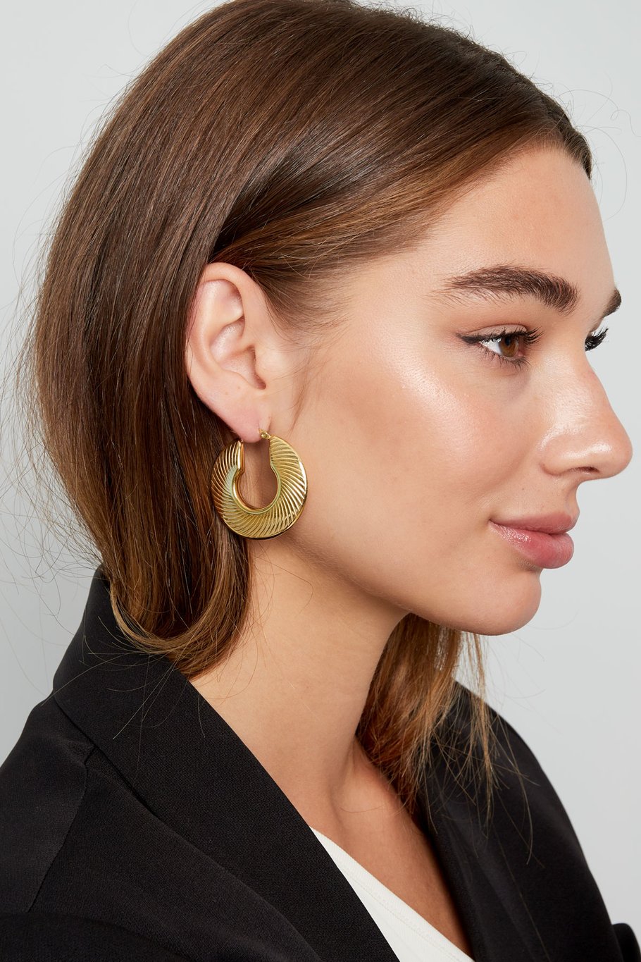 Oorbellen cut out - Goud kleur Afbeelding3