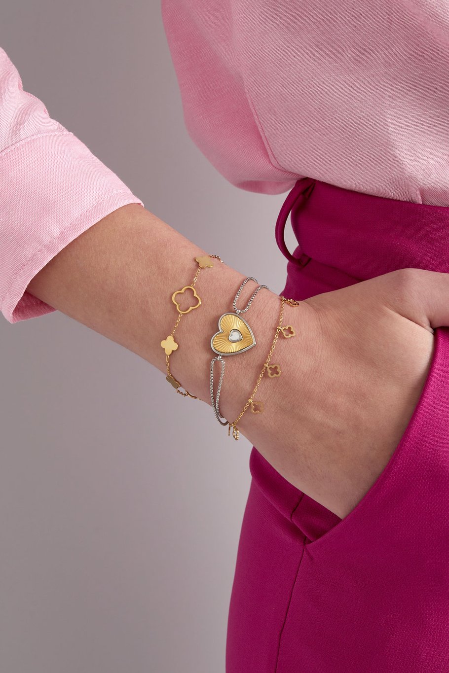 Armband 6 Kleeblätter  Bild2
