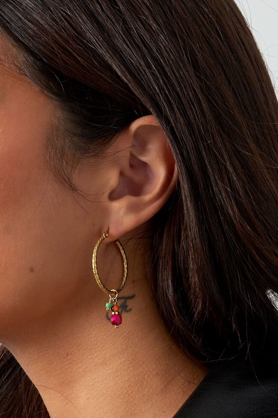 Earrings charm party - Silver color/red h5Picture3
