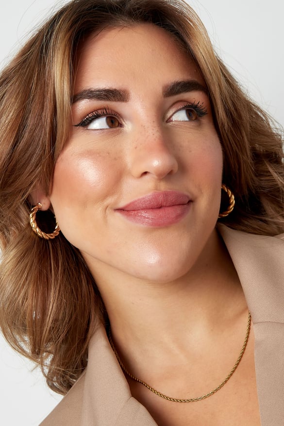 earrings twisted basic small