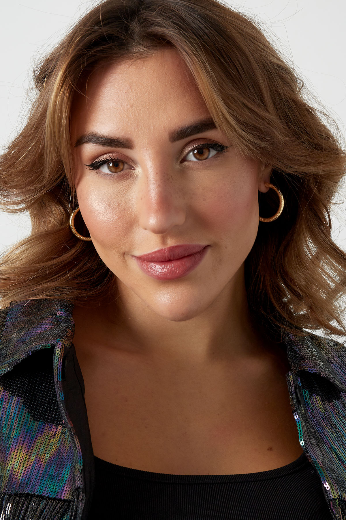 earrings striped print
