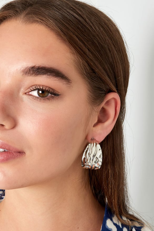 Earrings chic - Silver Color color
