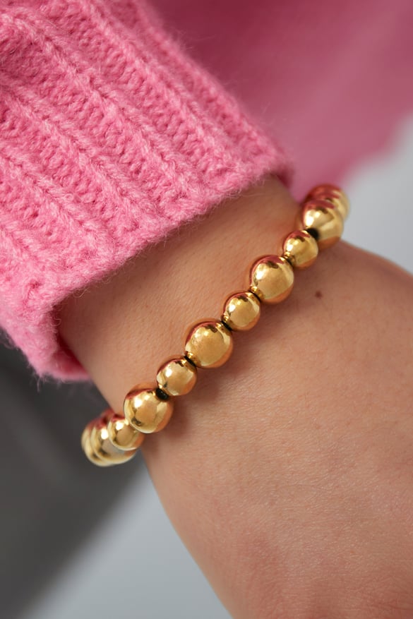 bracciale statement rotondo - colore oro