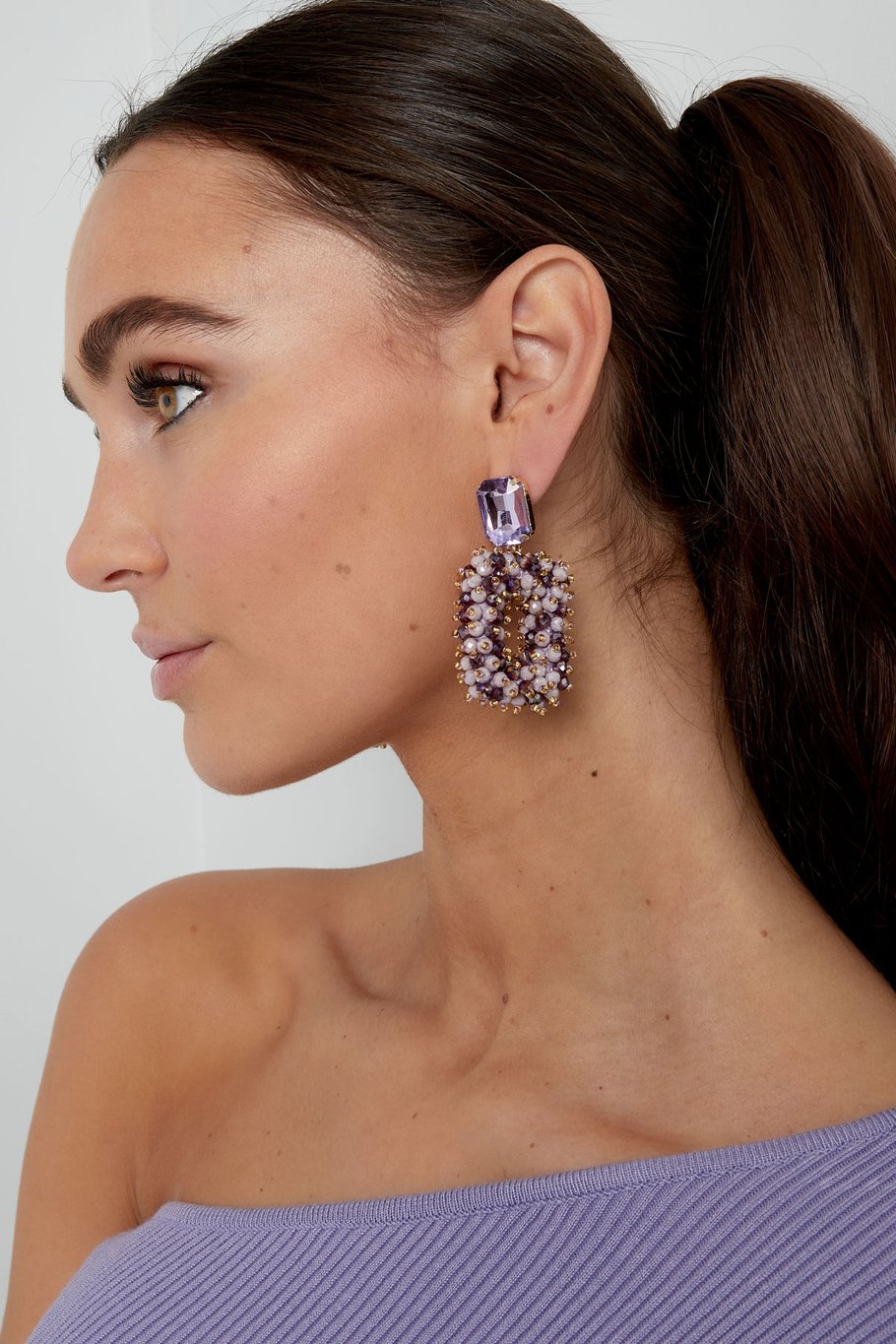 Glam party earring - red h5Picture3