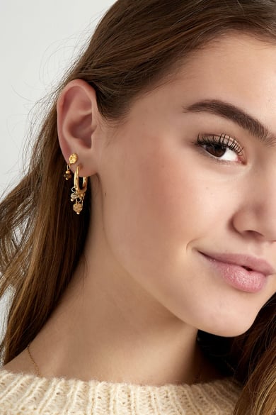 Earrings coins - brown h5 Picture3