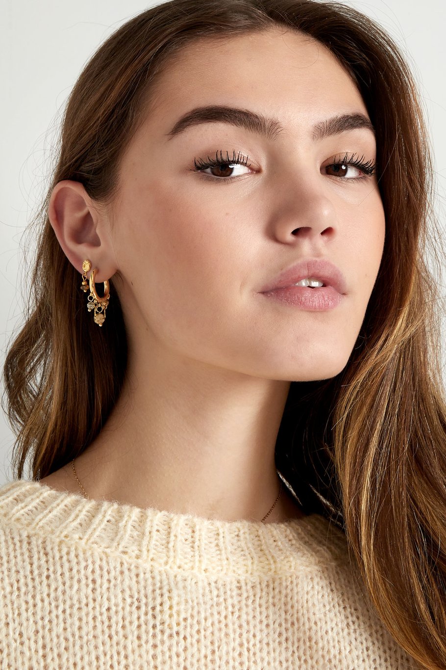 Earrings coins - brown Picture4