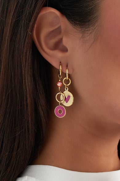 Earrings mystic mystery - fuchsia h5 Picture2