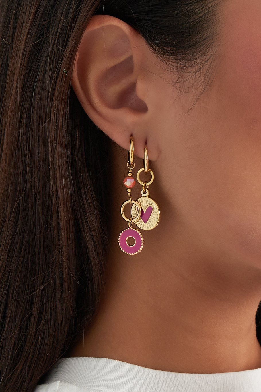 Earrings mystic mystery - fuchsia Picture2