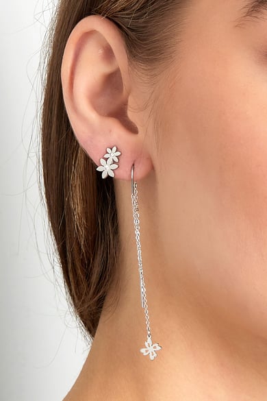 pendientes largos de flores h5 Imagen3