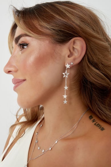 orecchini stelle e collana - colore oro h5 Immagine4