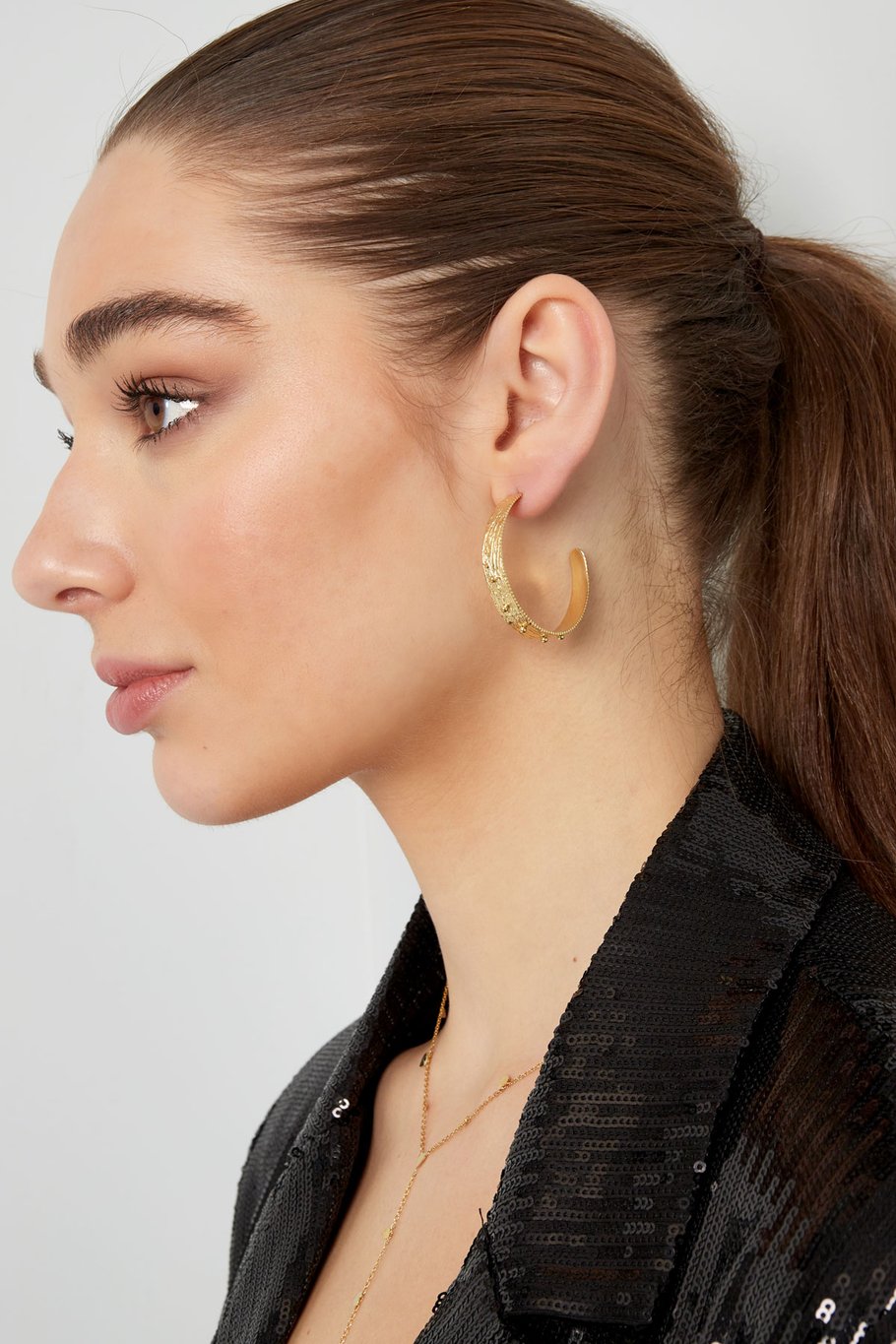 earrings moon studs h5Picture4